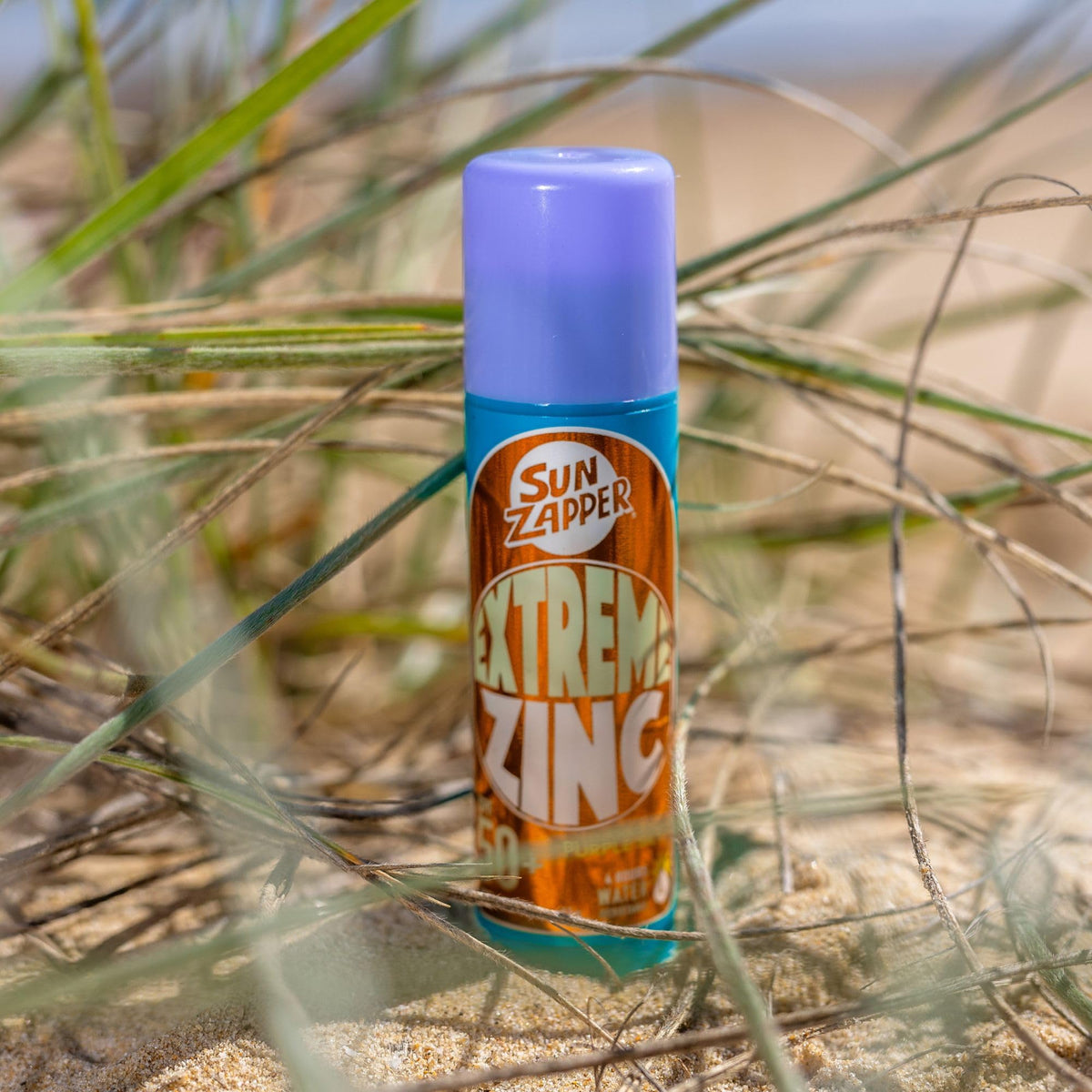 Sun Zapper Extreme Zinc Sunscreen Stick without oxybenzone for mineral protection.