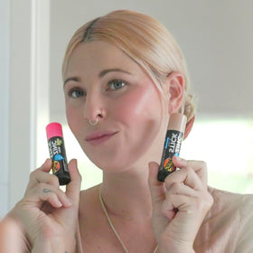 Sun Zapper Pink blush stick provides color with built-in SPF
