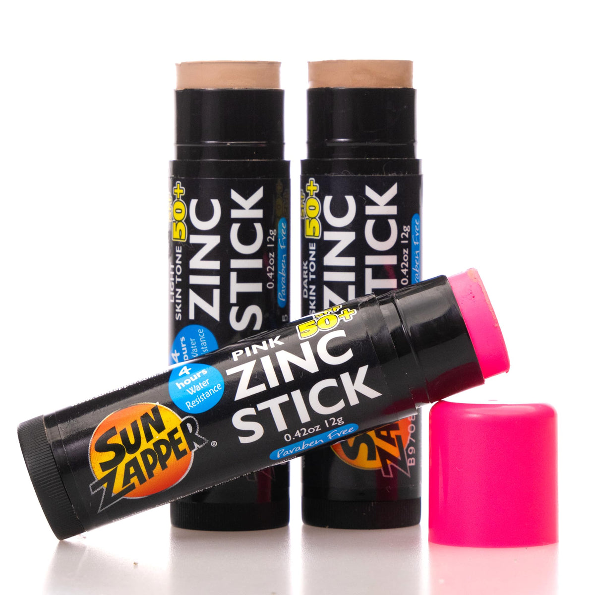 Sun Zapper water-resistant formula stays on during swimming
