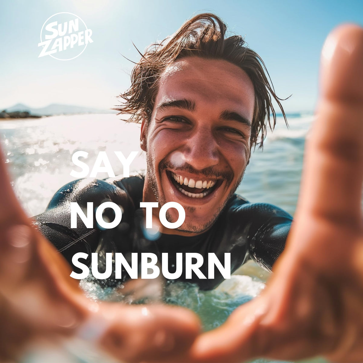 Sun Zapper zinc sunscreen stick demonstrates water resistance during activities