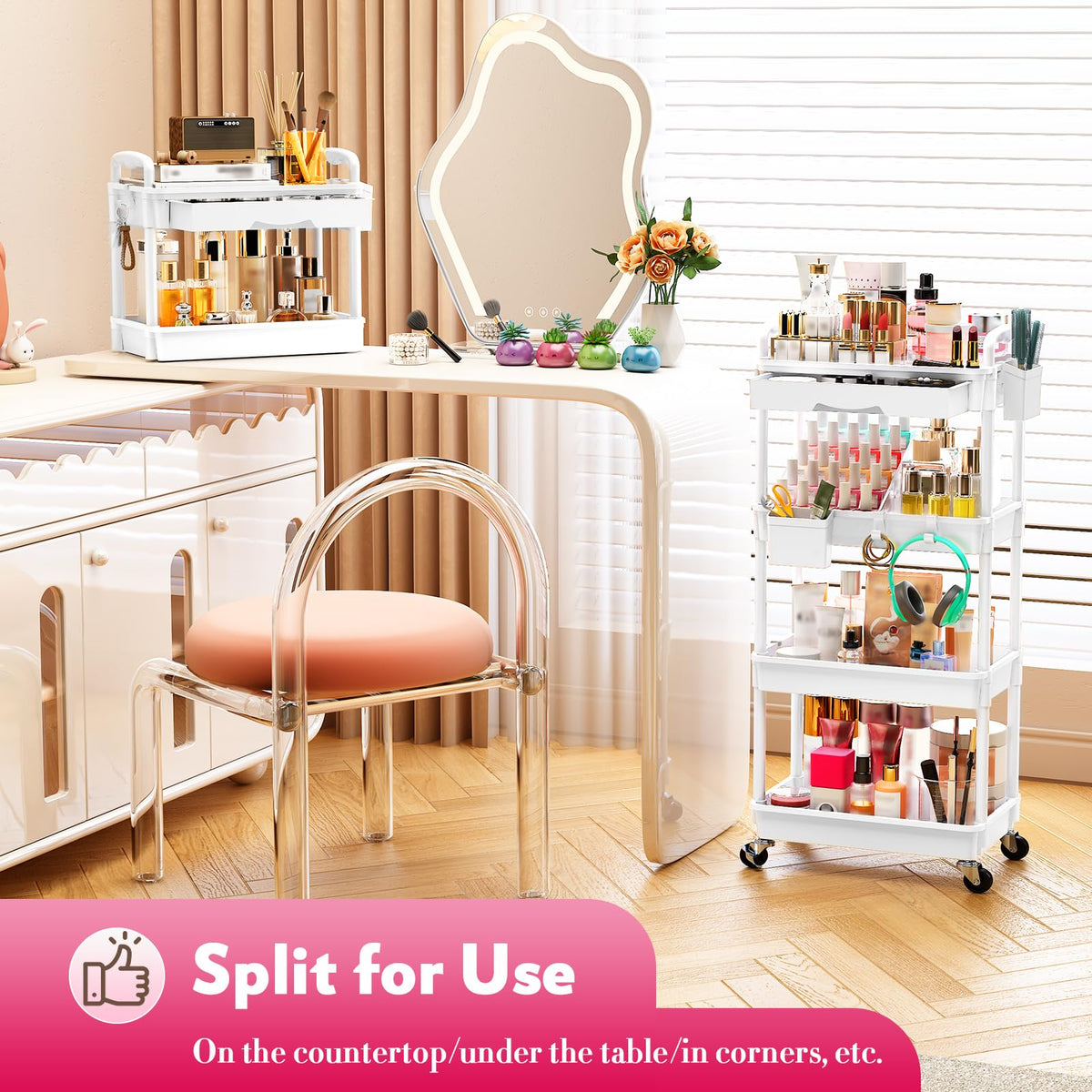 SUNALLY gift-ready vanity organizer for beauty lovers and self-care routines.