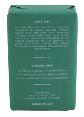 Sunaroma soap bar in use demonstrates gentle cleansing and aroma.