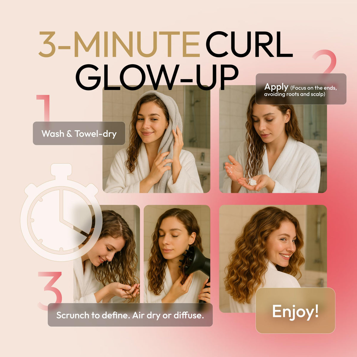 SUNATORIA Curl Cream vegan formula and clean ingredients label focus.