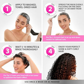 SUNATORIA Curly Hair Mask controls frizz for sleek hair