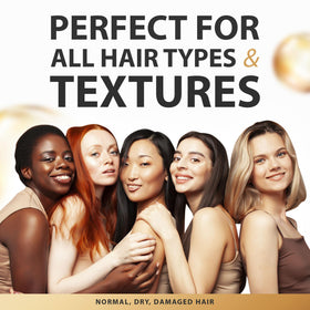 SUNATORIA Hair gloss after use reveals a shiny, frizz-controlled finish.