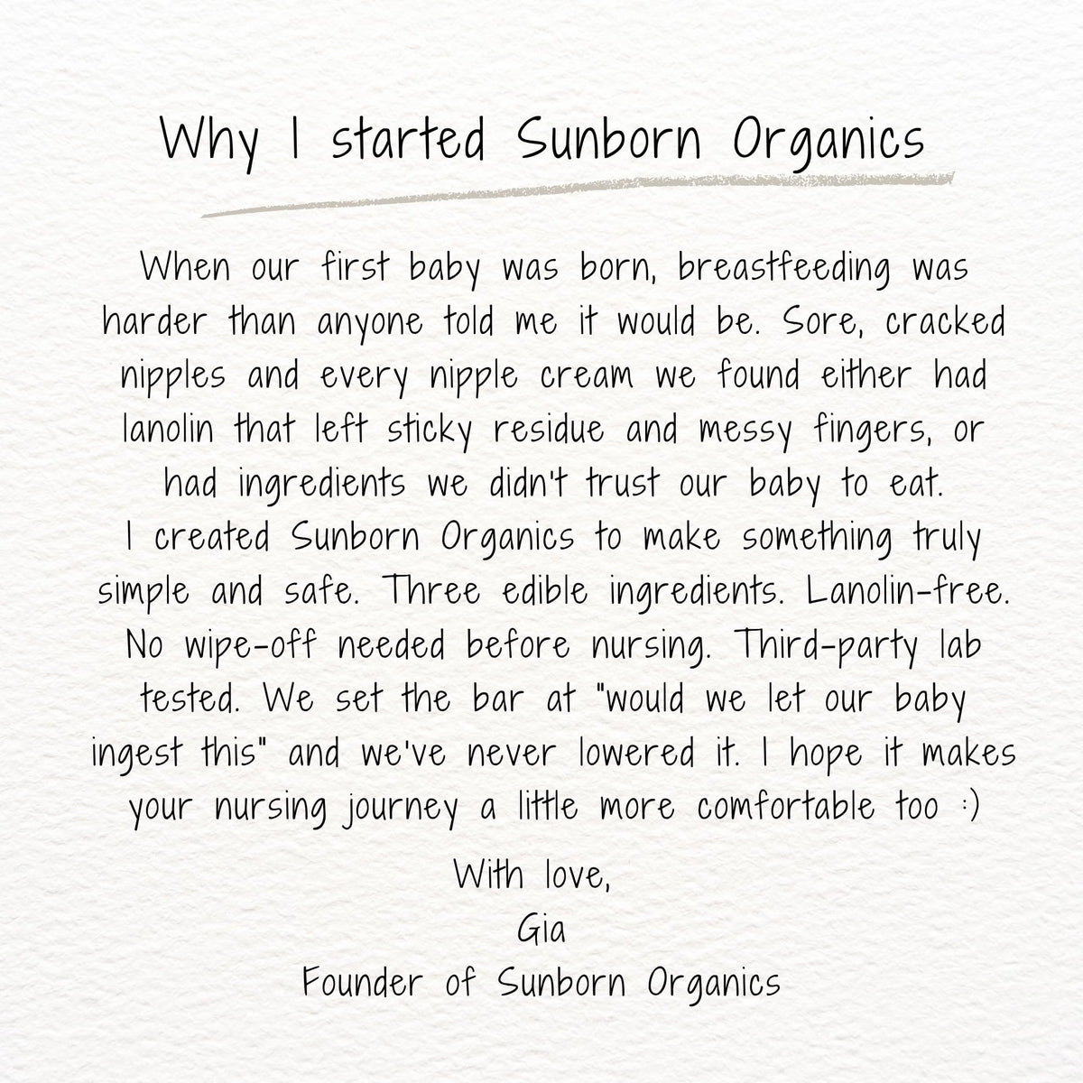 Sunborn Organics New Hampshire-made packaging – crafted with care.