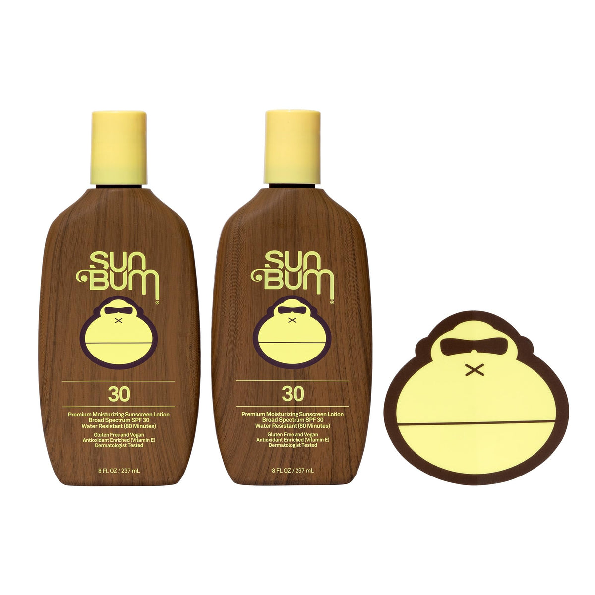 Sun Bum Original SPF 30 sunscreen bottle with Sonny sticker for daily sun protection