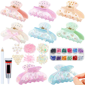 Suncalla DIY hair clip kit with six pieces for customizable styles