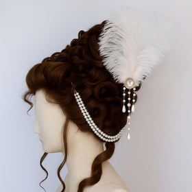 Suncalla double-chain pearl barrette delivers vintage elegance and secure hold