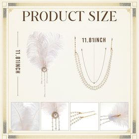 Suncalla pearl tassel barrette clip secures wigs for all-night wear