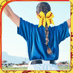 Suncalla softball bow yellow red side view—visible style from every angle.