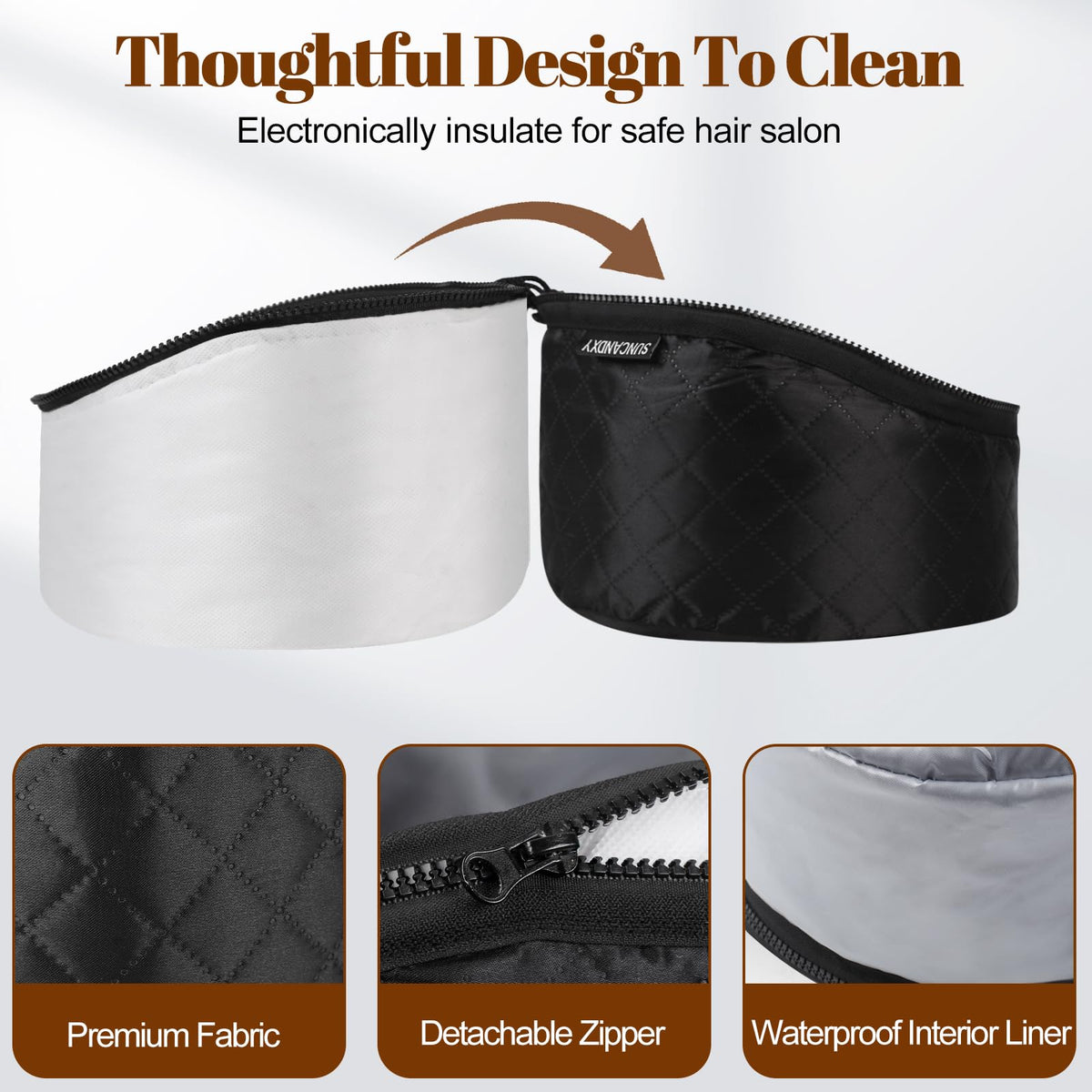 SUNCANDXY Hair Steamer Cap upgrade: deep conditioning heat distribution for all hair types