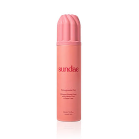 Sundae Whipped Shower Foam Pomegranate Fizz bottle, rich lather for a refreshing cleanse.