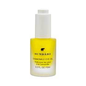 SUNDARI Chamomile Eye Oil bottle shows premium formulation for daily use
