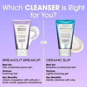 Sunday Riley Breakout Breakup fermented pear juice provides mild exfoliation for refined skin texture.