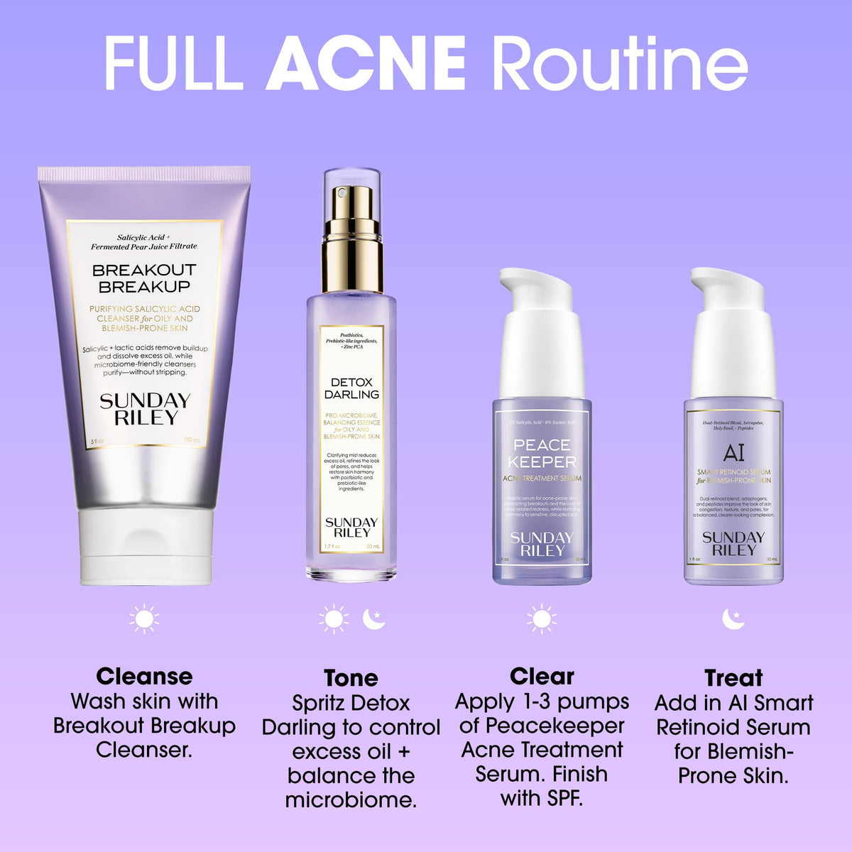 Sunday Riley Breakout Breakup witch hazel soothes irritation while balancing oil on the skin.