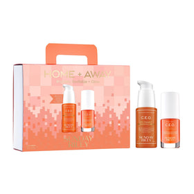 Sunday Riley CEO 15% Vitamin C Serum bottle close-up showing brightening glow.