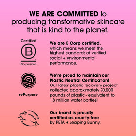 Sunday Riley CEO serum bottle demonstrates fast absorption for radiant skin.