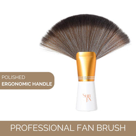 SunFX Finishing Powder Brush in action applying powder for a smooth finish.