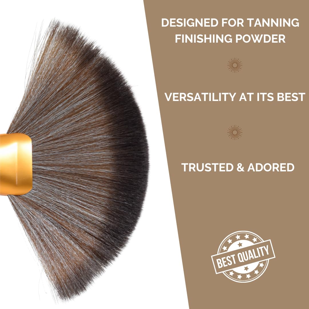 SunFX brush ideal for bronzing, setting, and finishing powders in salons.