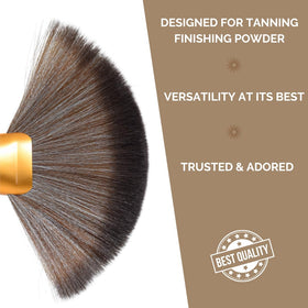 SunFX brush ideal for bronzing, setting, and finishing powders in salons.