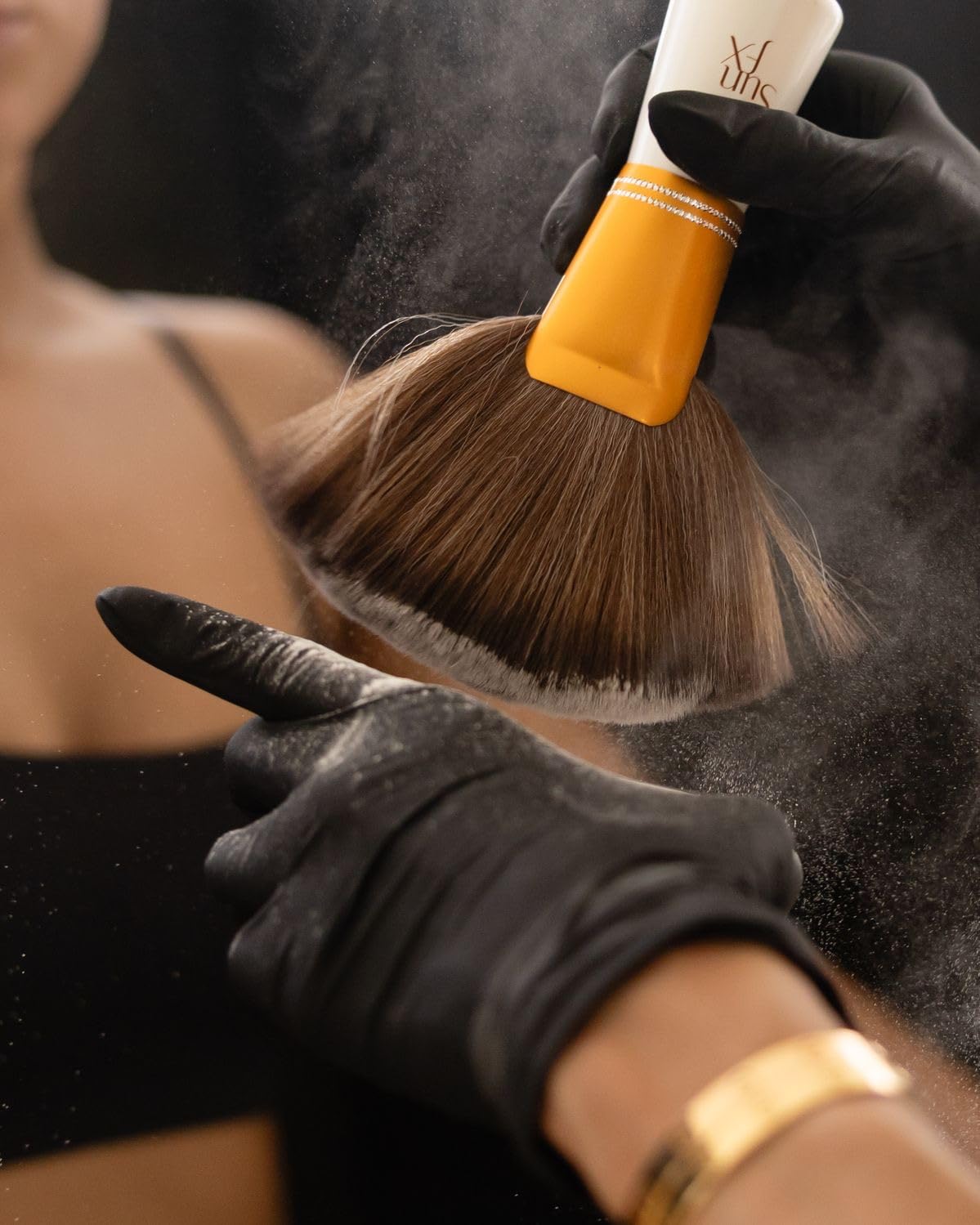 SunFX Finishing Brush shown in white for a clean, professional look.