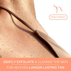 SunFX mist provides a light, quick-drying finish.
