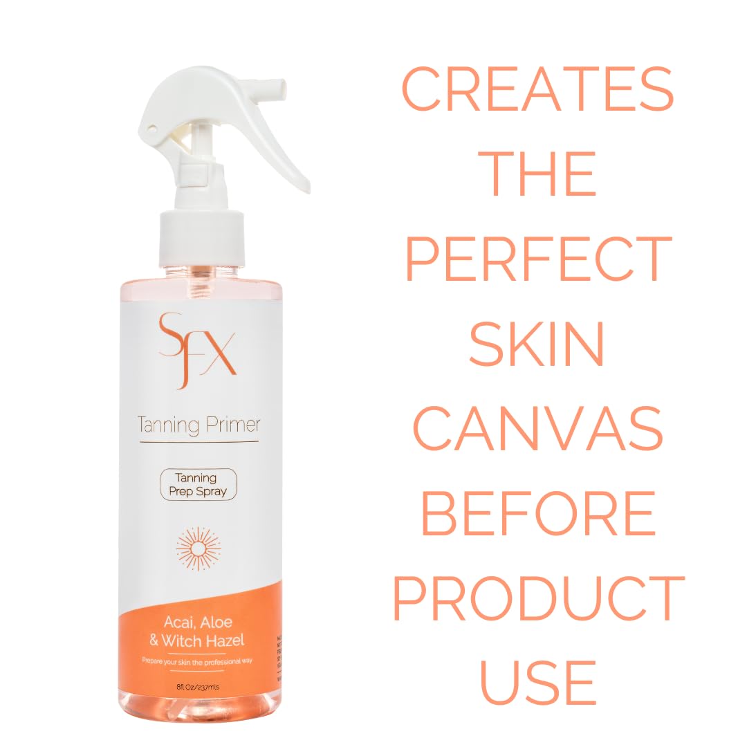 SunFX pH-balancing toner mist primes skin for even tan.