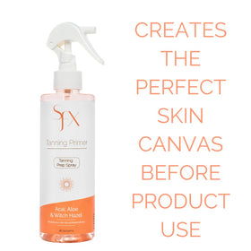 SunFX pH-balancing toner mist primes skin for even tan.