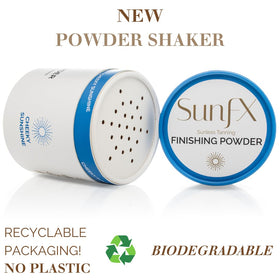 SunFX finishing powder reduces tack and post-tan odor after application
