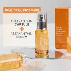 SUNGBOON EDITOR Astaxanthin capsule-in-serum concept shot