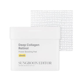 SUNGBOON EDITOR Deep Collagen Retinol Pads bottle front for hydration