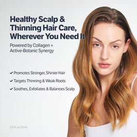 SUNGBOON EDITOR roll-on application demonstrating precise scalp treatment.