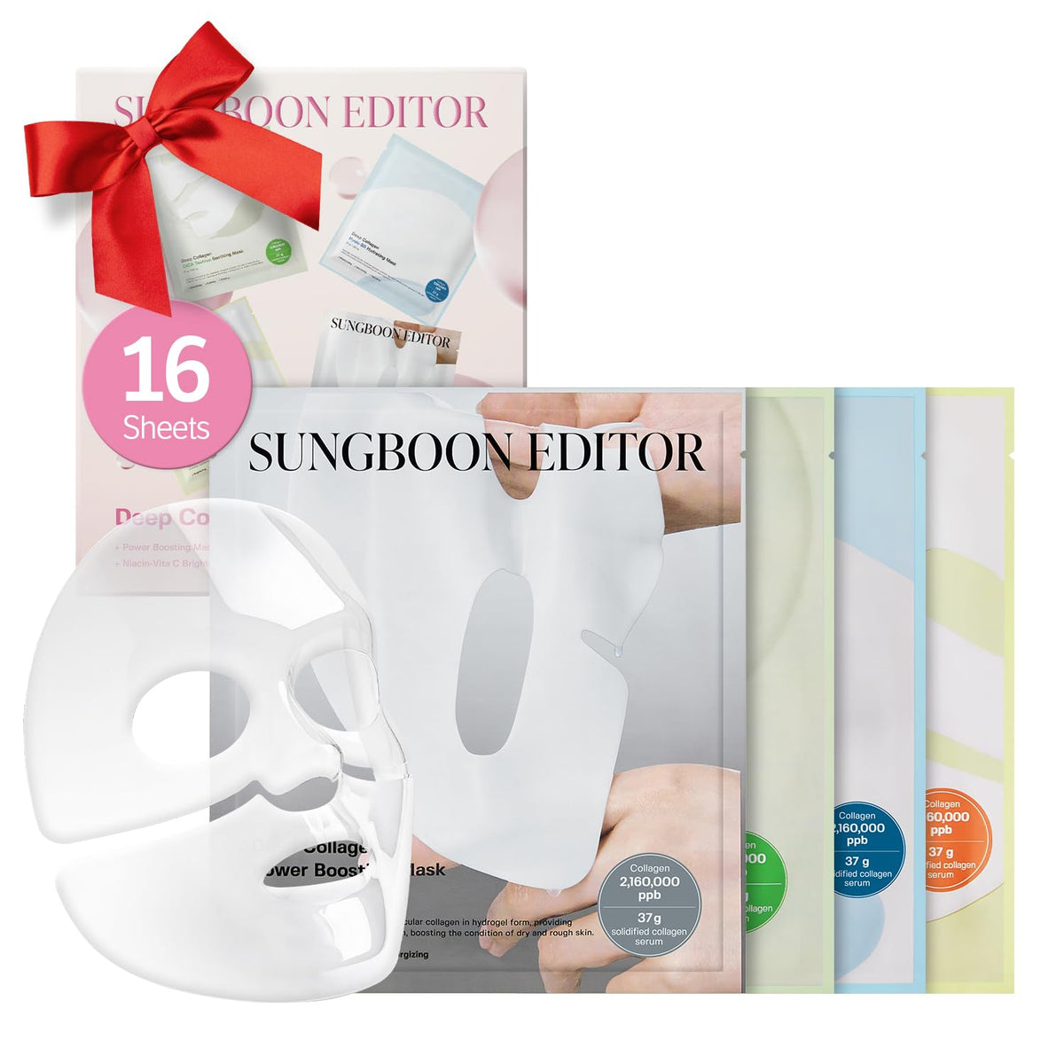 SUNGBOON EDITOR Deep Collagen Starter Kit packaging shown for an easy at-home routine
