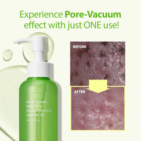 SUNGBOON EDITOR Green Tomato Double Cleansing Ampoule Oil smooth pores after cleansing