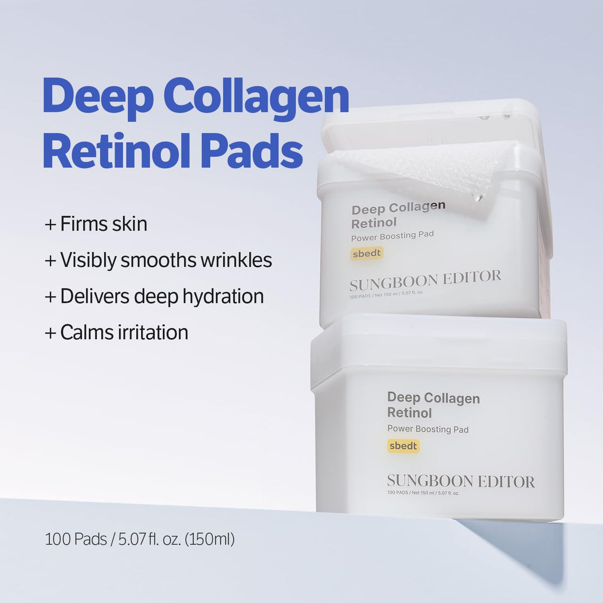 SUNGBOON EDITOR Pads on face close-up showing soothing application