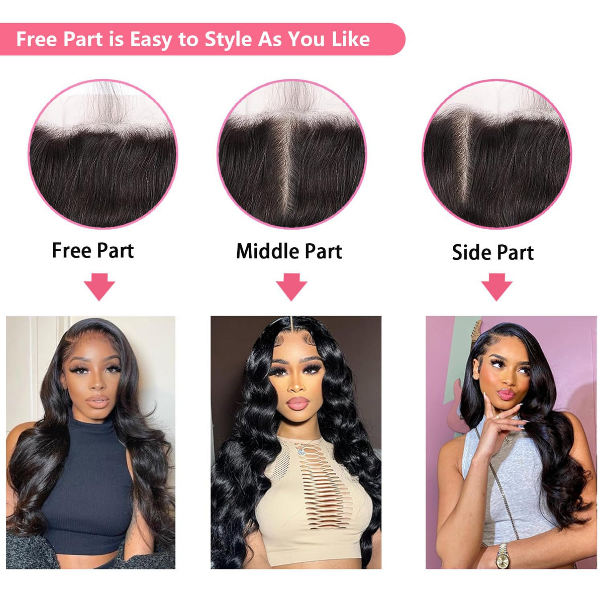 Sungirl transparent lace frontal close-up for invisible wear on skin.