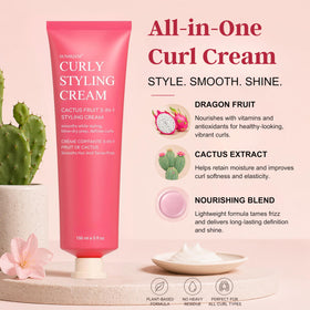 SUNHQXM Cactus Fruit 3-in-1 cream close-up packaging highlights vegan formula