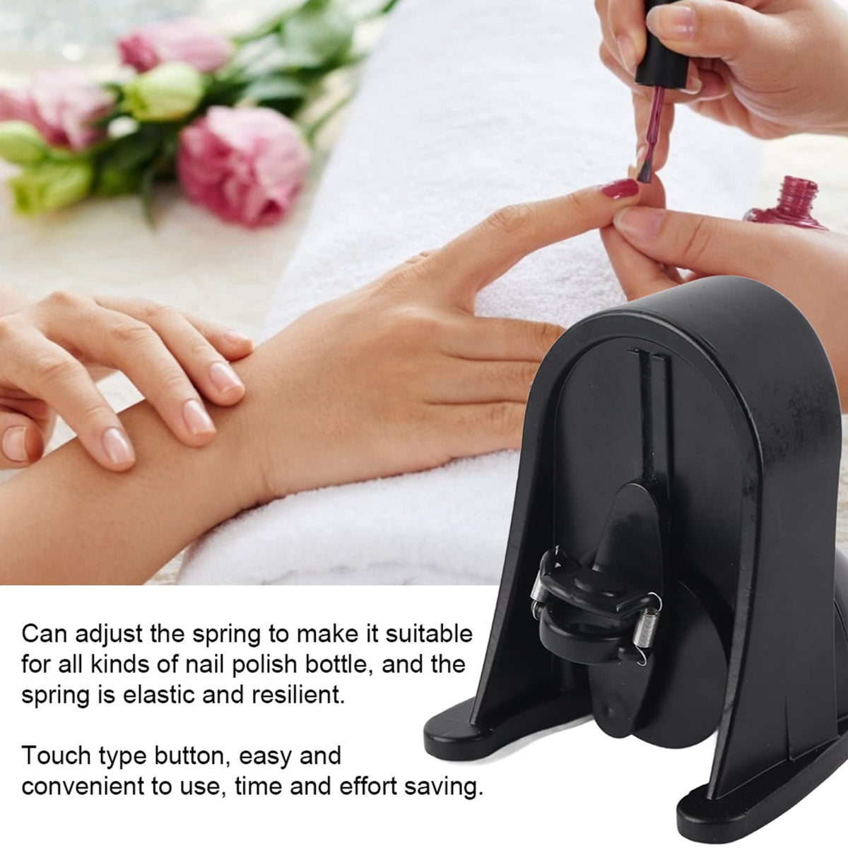 Sunicon Nail Polish Shaker touch button enables easy operation