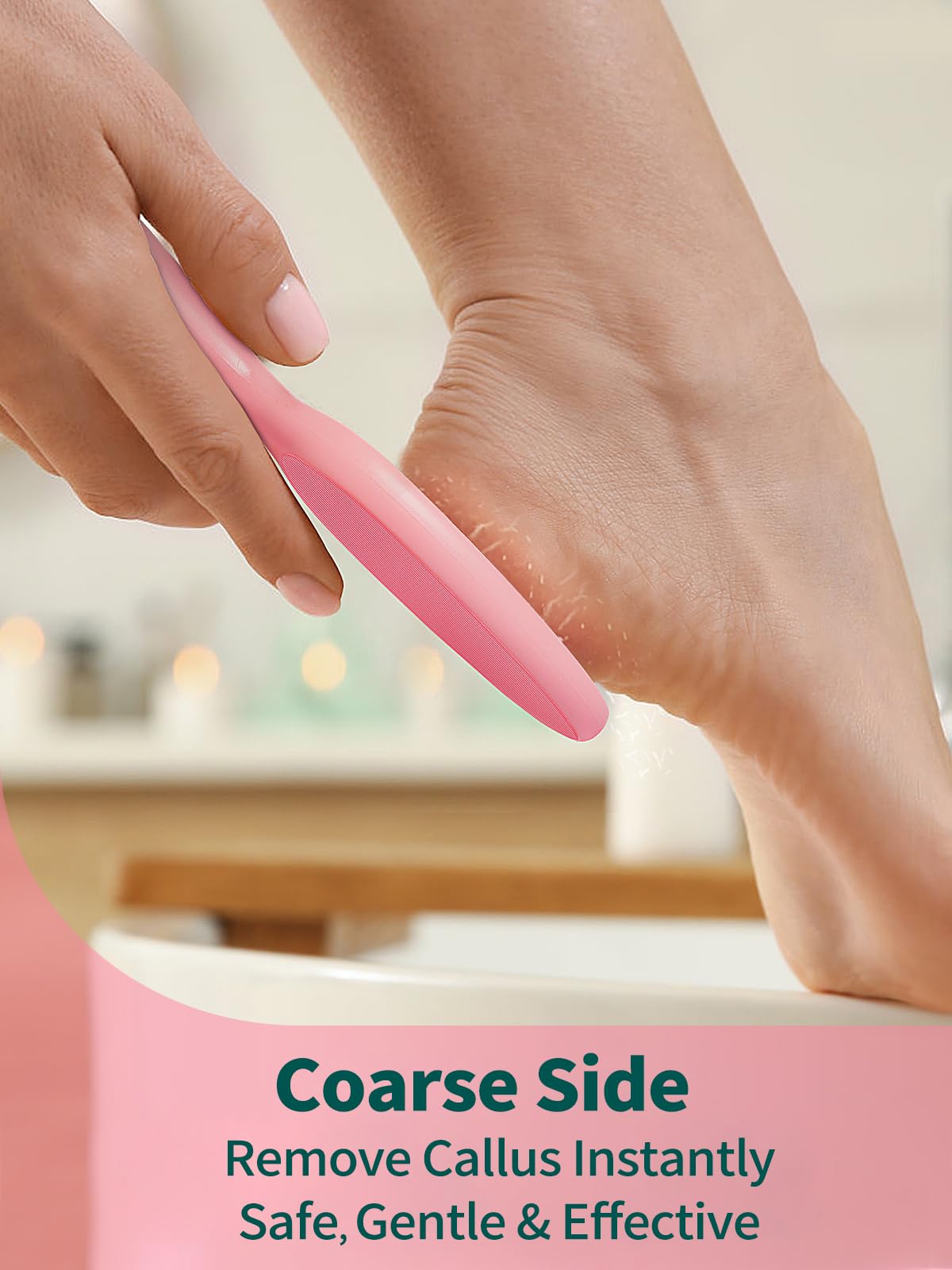 Sunivaca seamless design image highlights hygienic pedicure tool for easy sanitation
