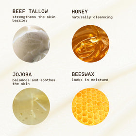 Sunkissed By Heaven raw honey ingredient closeup emphasizing skin-nourishing benefits.