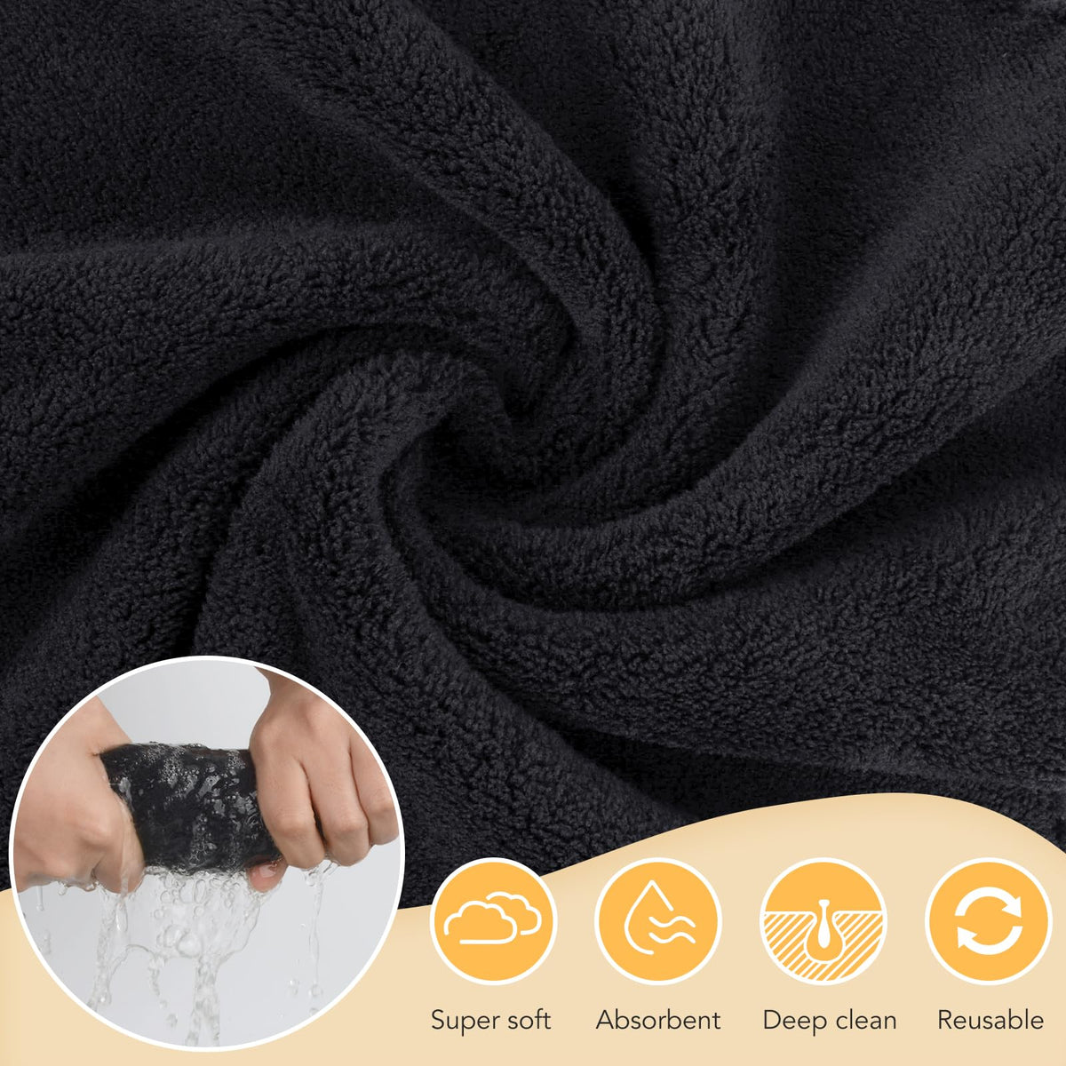 SUNLAND microfiber face cloth with color options adds style to routine