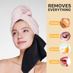 SUNLAND reusable cleaning towel is machine washable for daily skincare