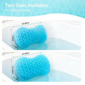 Sunlit Bath Jello Pillow with removable silicone suction cups for secure tub placement.
