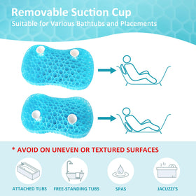 Sunlit Bath Jello Pillow available in large and mini sizes for versatile tub fit.