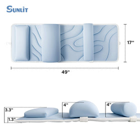 Sunlit 49-inch length offers full coverage for back and shoulders.