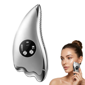 SUNLUXY electric face massager dual-edged design for broad contouring.