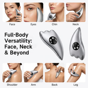 SUNLUXY massager with ergonomic grip for comfortable one-handed use.