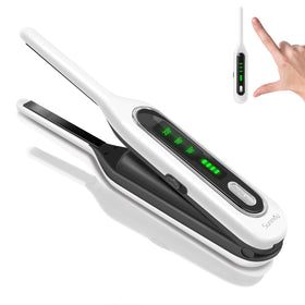 SUNMAY cordless mini flat iron with 0.3-inch plates for precise bangs and edges.