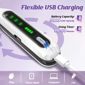 SUNMAY cordless travel flat iron in a compact design for easy packing.